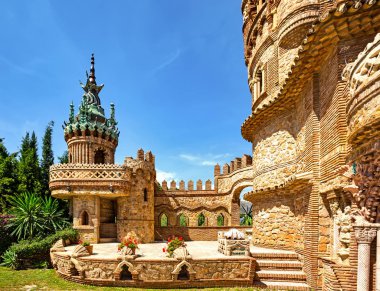 Benalmadena, Spain, June 07, 2018: Colomares is a monument honoring Cristopher Colombus and the discovery of America. Was built 1987-1994.