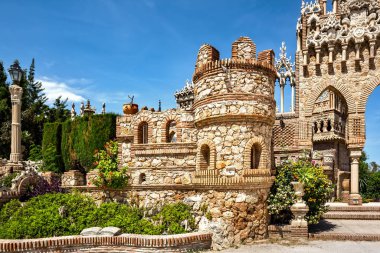 Benalmadena, Spain, June 07, 2018: Colomares is a monument honoring Cristopher Colombus and the discovery of America. Was built 1987-1994.