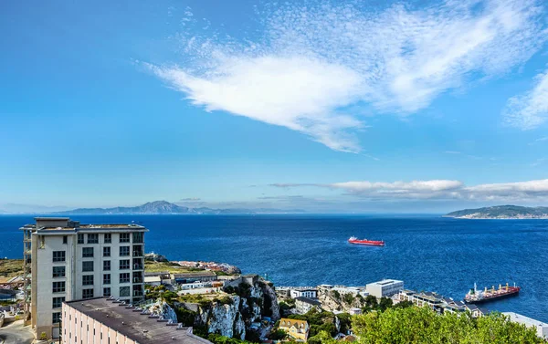 Coast Gibraltar Africa Visible Left — ストック写真