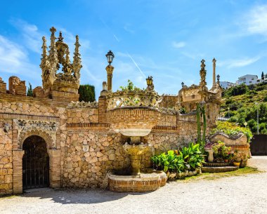 Benalmadena, Spain, June 07, 2018: Colomares is a monument honoring Cristopher Colombus and the discovery of America. Was built 1987-1994.