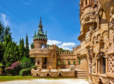 Benalmadena, Spain, June 07, 2018: Colomares is a monument honoring Cristopher Colombus and the discovery of America. Was built 1987-1994.