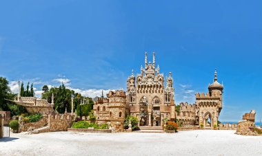 Benalmadena, Spain, June 07, 2018: Colomares is a monument honoring Cristopher Colombus and the discovery of America. Was built 1987-1994.