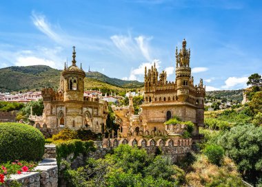Benalmadena, Spain, June 07, 2018: Colomares is a monument honoring Cristopher Colombus and the discovery of America. Was built 1987-1994.