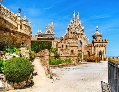 Benalmadena, Spain, June 07, 2018: Colomares is a monument honoring Cristopher Colombus and the discovery of America. Was built 1987-1994.