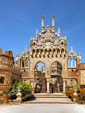 Benalmadena, Spain, June 07, 2018: Colomares is a monument honoring Cristopher Colombus and the discovery of America. Was built 1987-1994.