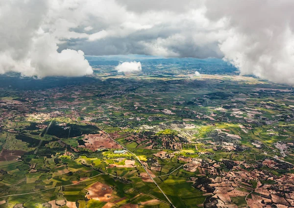 Utsikt Från Flygplansfönstret — Stockfoto