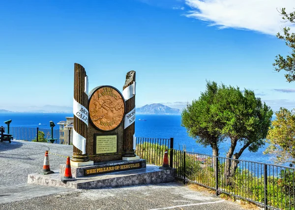 Gibraltar United Kingdom June 2018 Pillars Hercules Monument Gibraltar British — 스톡 사진