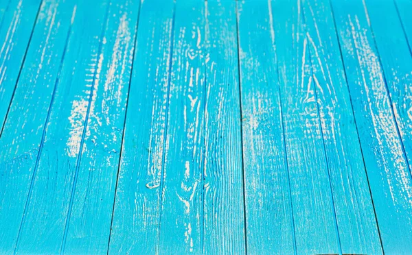Perspective Wooden Floor Texture Acid Blue — Stock Photo, Image