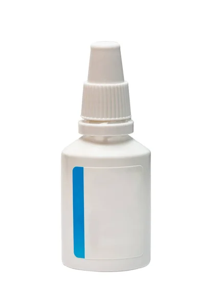 Spray Für Die Nase Medizin Droge Isoliert Auf Einem Weißen — Stockfoto