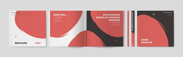 Modèle de brochure carré — Image vectorielle