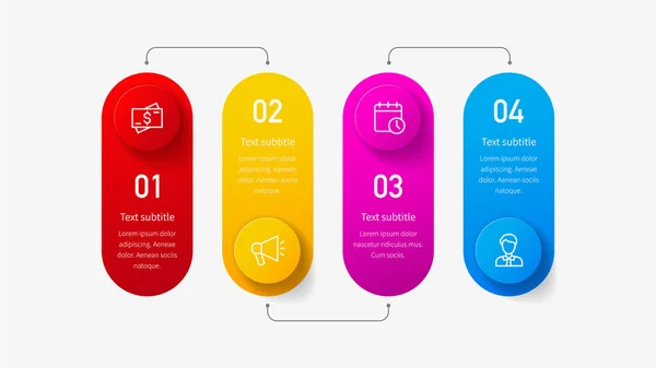 Geschäftsinfografik Tolle Infografik für Ihr Geschäftsprojekt. Es ist möglich, in Powerpoint-Präsentationen, Broschüren, Postern, Katalogen zu verwenden. Icons, Daten und Informationen verwenden. — Stockvektor