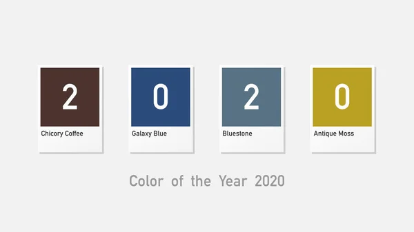 Color del año 2020 — Archivo Imágenes Vectoriales