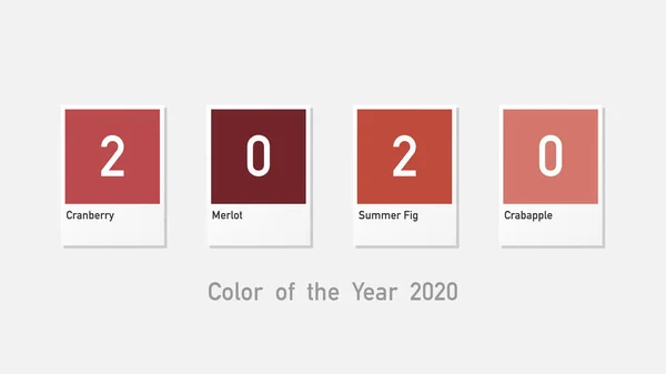 Color del año 2020 — Archivo Imágenes Vectoriales
