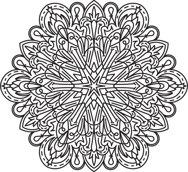 Mandala, decorative element — Stock Vector