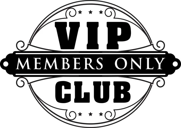 VIP-club leden stijlvol frame — Stockvector