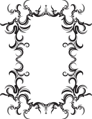Dekoratif dantel süs, vintage çerçeve