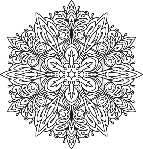 Mandala, decorative element — Stock Vector