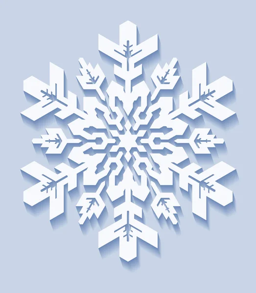 Decorative snowflake in flat style — Stock Vector