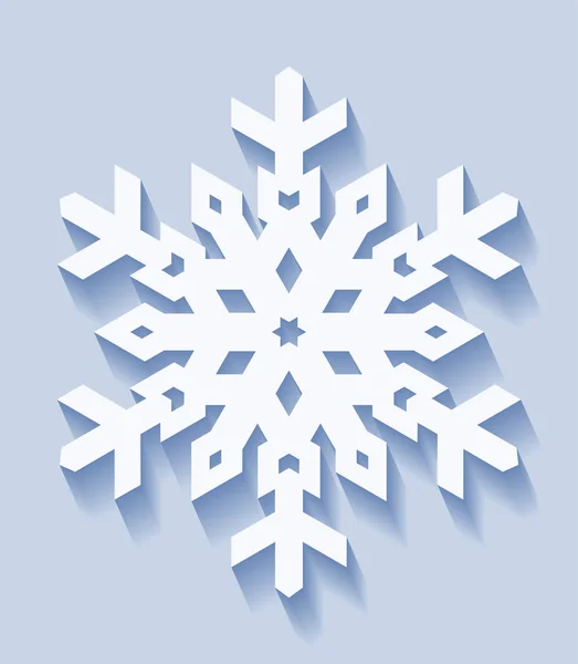 Decorative snowflake in flat style — Stock Vector