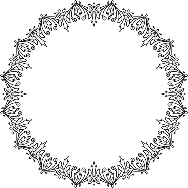 Decorative round frame — Stock Vector