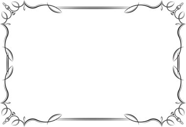 Vintage siyah çerçeve