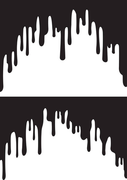 black paint drips