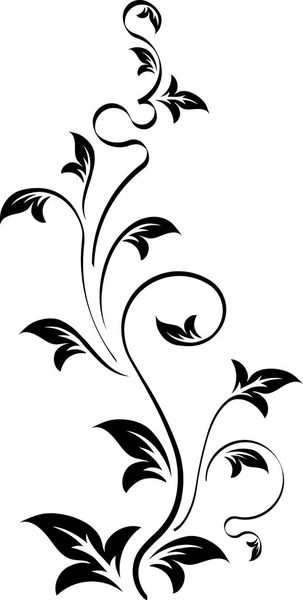 Rama floral de flor — Vector de stock