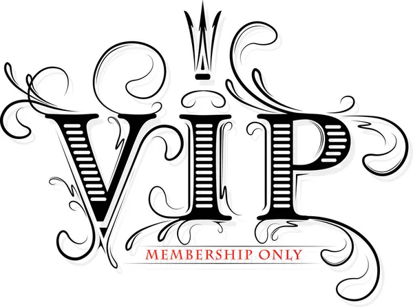 VIP membership only card — Stock Vector