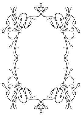 Vintage siyah çerçeve