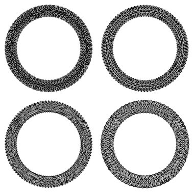 Dört yuvarlak kare ayarla