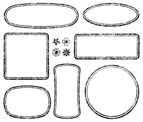 Templates for rubber stamps — Stock Vector