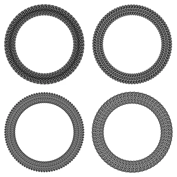 Набір чотирьох круглих кадрів — стоковий вектор