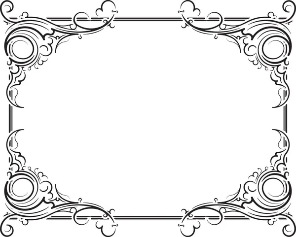 Vintage black frame — Stock Vector