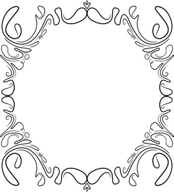 Vintage siyah çerçeve