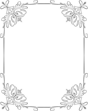 Vintage siyah çerçeve