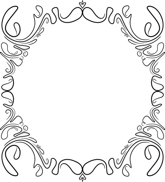 Vintage black frame — Stock Vector