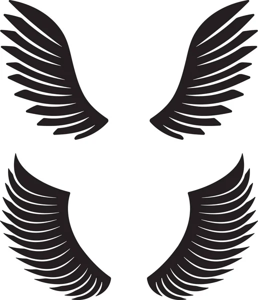 Deux paires d'ailes — Image vectorielle