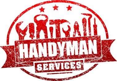 Handyman services red stamp 