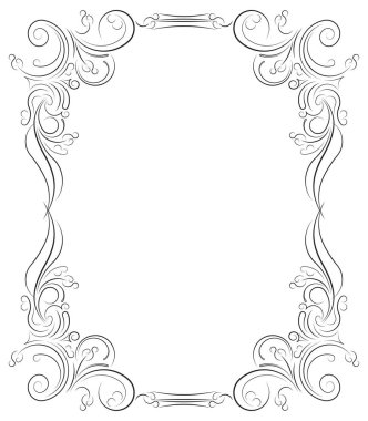 Vintage siyah çerçeve 