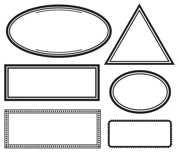 Conjunto de sellos de goma — Archivo Imágenes Vectoriales