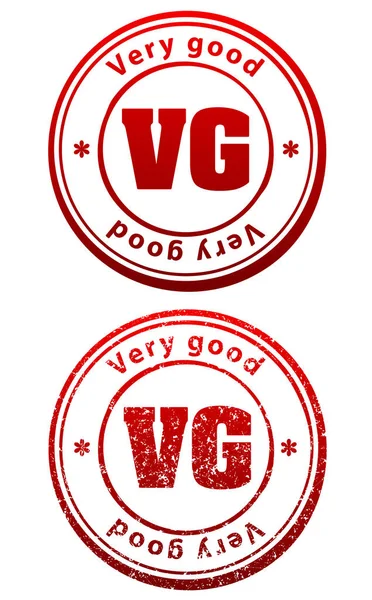 Paire de timbres en caoutchouc rouge — Image vectorielle