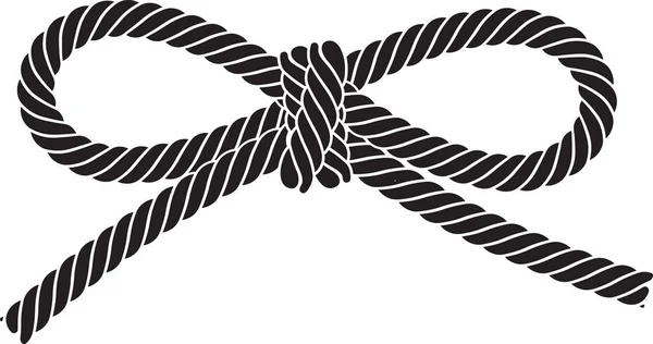 Arc Corde Vecteur Noir Isolé Sur Fond Blanc Illustration Vectorielle — Image vectorielle