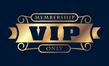 vektör çizim tasarım altın zengin VIP kart koyu mavi zemin üzerine dekore edilmiştir..
