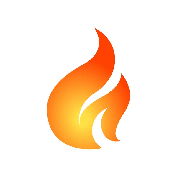 간단한 화재 디자인 서식 파일 — 스톡 벡터