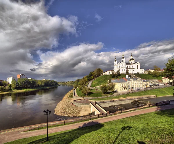 Вид на город Витебск, Беларусь — стоковое фото