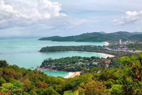 Kata noi, kata beach a karon beach, phuket, Thajsko — Stock fotografie