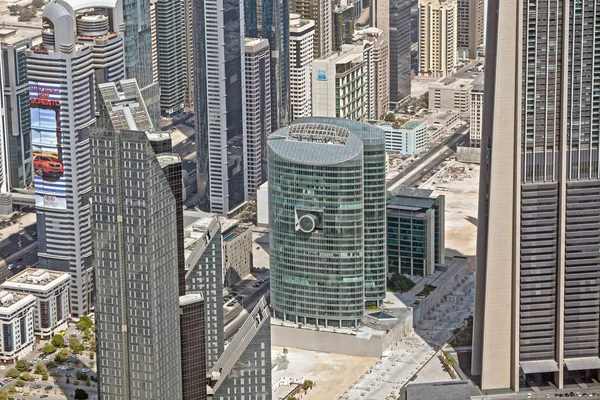 Dubai, Birleşik Arap Emirlikleri. -29 Ekim: dubai, dubai şehir üzerinde Üstten Görünüm — Stok fotoğraf