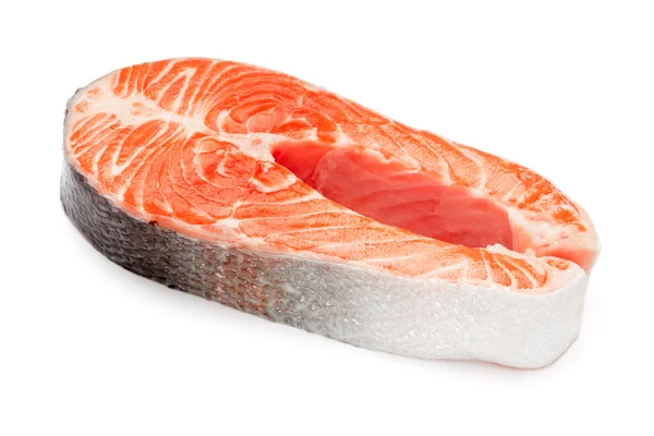 Fresh Raw Salmon Red Fish Steak — Stock Photo, Image