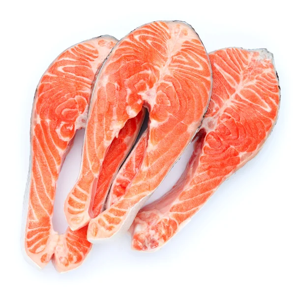 Свіжий сирий лосось Червоний рибний стейк — стокове фото