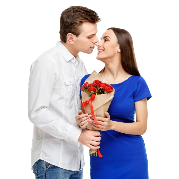 Gelukkige paar op Valentijnsdag — Stockfoto